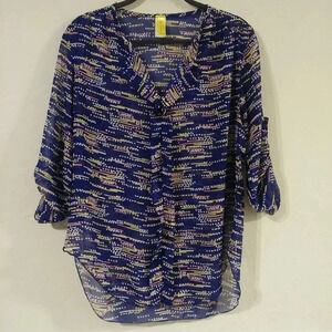 Bee‎ Stitched Sheer Tunic Top